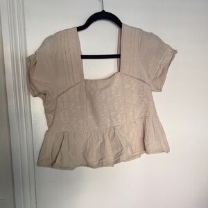 Chic Beige Women's Blouse